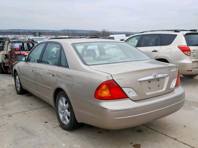 4T1BF28B6YU021783 - 2000 TOYOTA AVALON XL BROWN photo 3