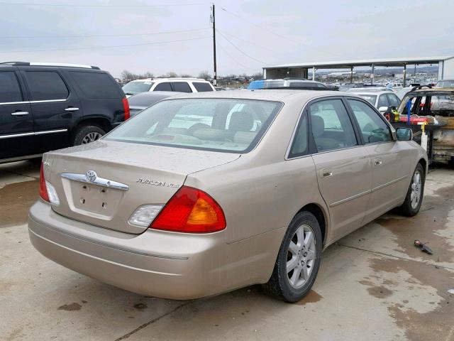 4T1BF28B6YU021783 - 2000 TOYOTA AVALON XL BROWN photo 4