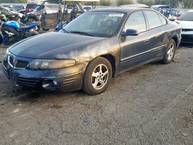 1G2HX54K2Y4142415 - 2000 PONTIAC BONNEVILLE BLACK photo 2