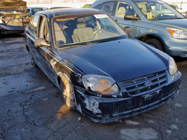 KMHCG45C23U430155 - 2003 HYUNDAI ACCENT GL BLACK photo 1