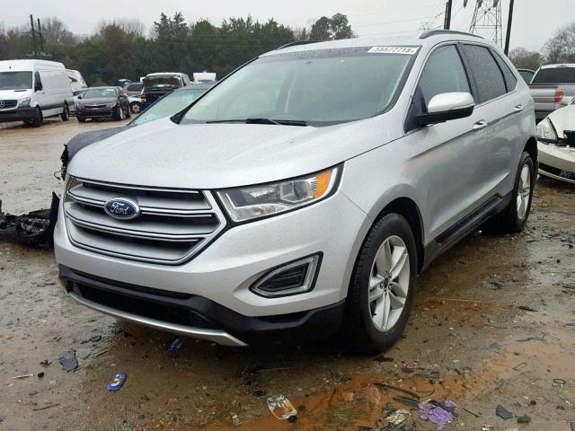 2FMPK3J9XHBC27998 - 2017 FORD EDGE SEL SILVER photo 2