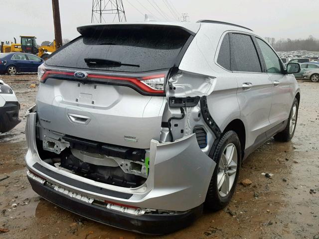 2FMPK3J9XHBC27998 - 2017 FORD EDGE SEL SILVER photo 4