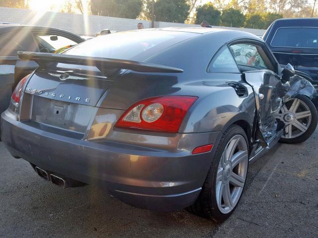 1C3AN69L54X009008 - 2004 CHRYSLER CROSSFIRE GRAY photo 4