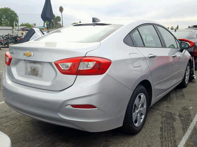 1G1BC5SMXH7178023 - 2017 CHEVROLET CRUZE LS SILVER photo 4