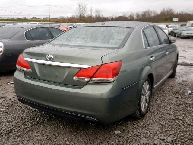 4T1BK3DB5BU380458 - 2011 TOYOTA AVALON BAS Сұр фото 4