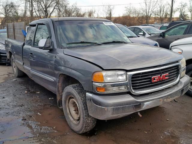 1GTEK19V02E160230 - 2002 GMC NEW SIERRA GRAY photo 1