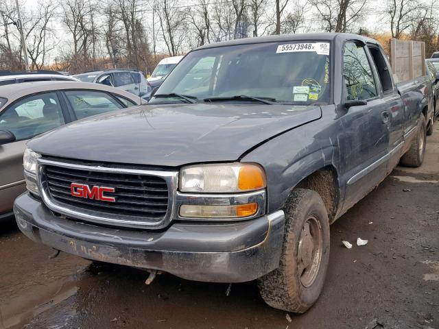 1GTEK19V02E160230 - 2002 GMC NEW SIERRA GRAY photo 2