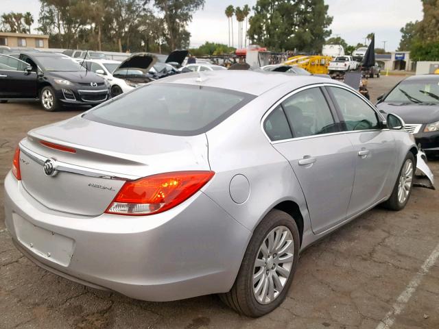 2G4GR5EK5C9108017 - 2012 BUICK REGAL SILVER photo 4