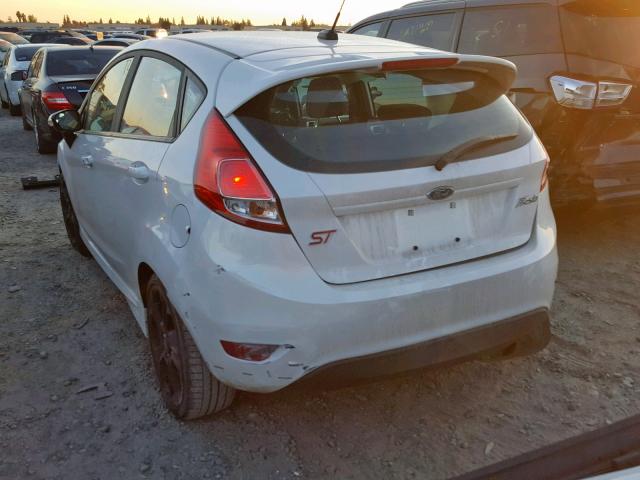 3FADP4GX7HM159863 - 2017 FORD FIESTA ST WHITE photo 3