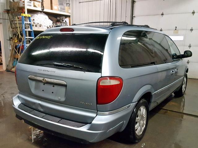 2C4GP54L25R184656 - 2005 CHRYSLER TOWN & COU BLUE photo 4