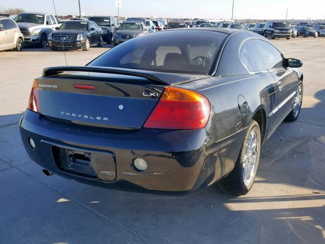 4C3AG52H32E152282 - 2002 CHRYSLER SEBRING LX BLACK photo 4