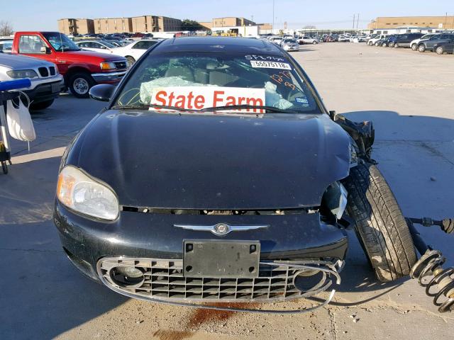 4C3AG52H32E152282 - 2002 CHRYSLER SEBRING LX BLACK photo 9