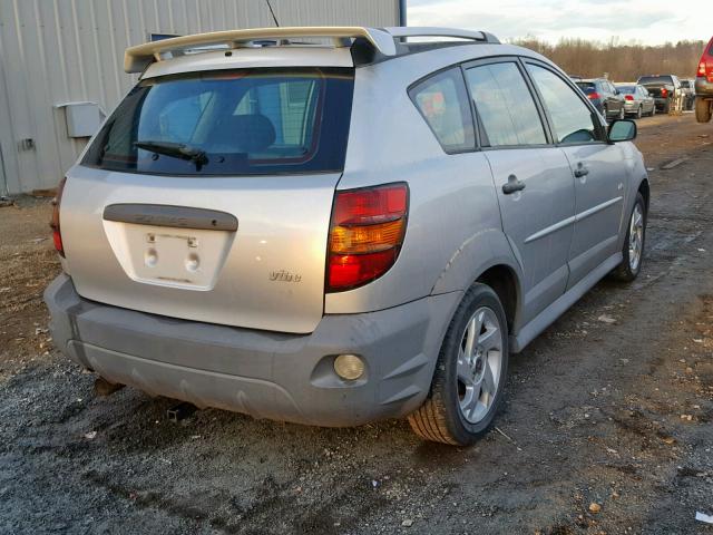 5Y2SL63825Z439174 - 2005 PONTIAC VIBE SILVER photo 4