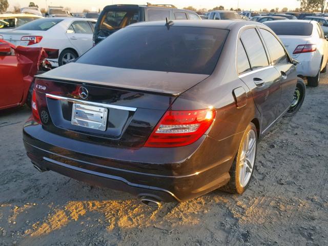 WDDGF5HB3CR219475 - 2012 MERCEDES-BENZ C 350 BLACK photo 4