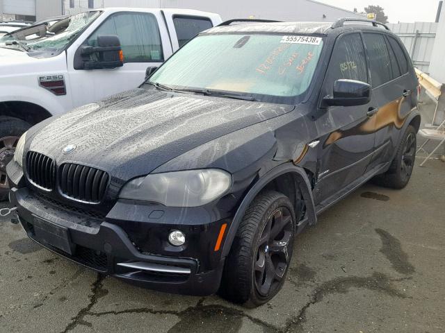 5UXFE83519L169360 - 2009 BMW X5 XDRIVE4 BLACK photo 2