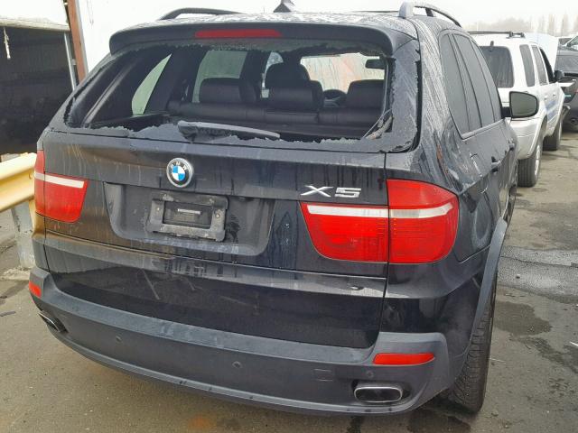 5UXFE83519L169360 - 2009 BMW X5 XDRIVE4 BLACK photo 4