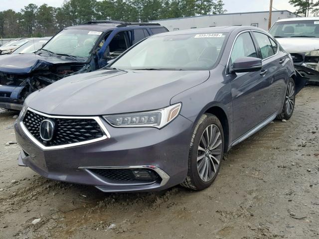 19UUB2F72JA009095 - 2018 ACURA TLX ADVANC GRAY photo 2