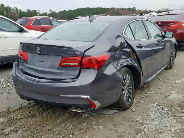 19UUB2F72JA009095 - 2018 ACURA TLX ADVANC GRAY photo 4