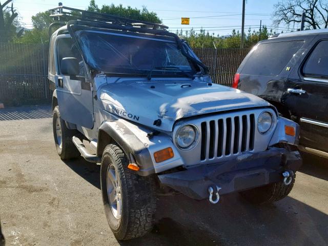 1J4FA39SX4P726405 - 2004 JEEP WRANGLER X GRAY photo 1