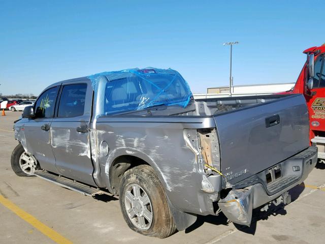 5TFEV54138X062566 - 2008 TOYOTA TUNDRA CRE GRAY photo 3