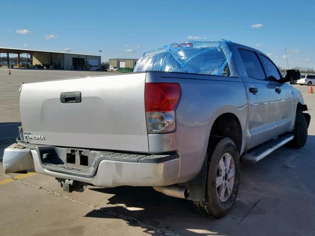 5TFEV54138X062566 - 2008 TOYOTA TUNDRA CRE GRAY photo 4