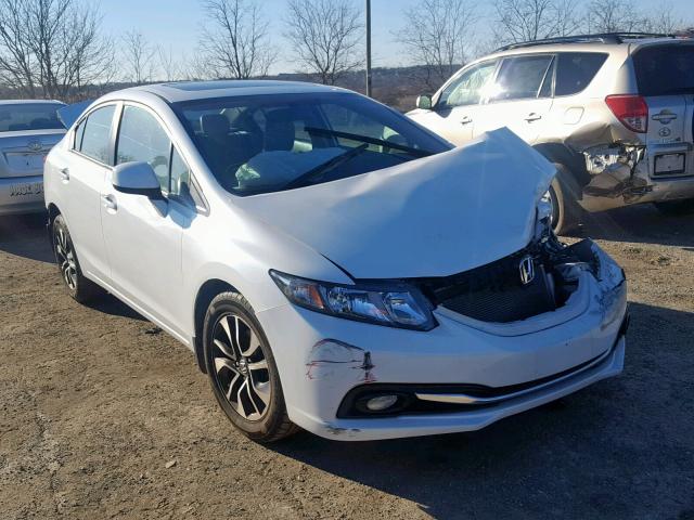 19XFB2F95DE065929 - 2013 HONDA CIVIC EXL WHITE photo 1