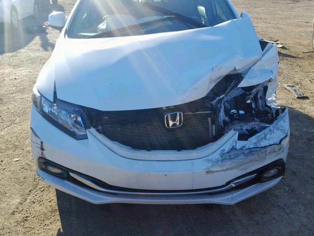 19XFB2F95DE065929 - 2013 HONDA CIVIC EXL WHITE photo 7