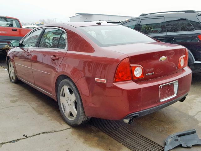 1G1ZJ57789F174177 - 2009 CHEVROLET MALIBU 2LT BURGUNDY photo 3