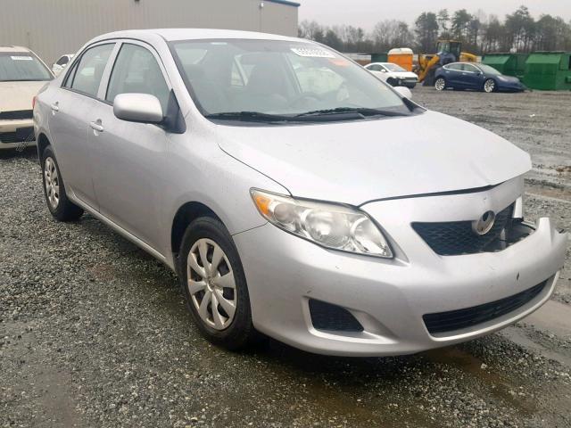 1NXBU4EE9AZ206156 - 2010 TOYOTA COROLLA BA SILVER photo 1