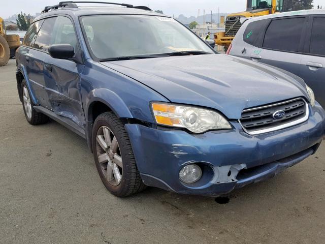 4S4BP61CX67319255 - 2006 SUBARU LEGACY OUT BLUE photo 1