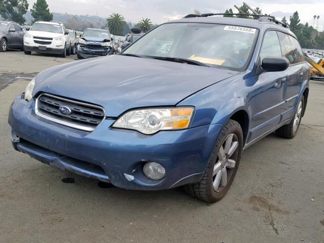 4S4BP61CX67319255 - 2006 SUBARU LEGACY OUT BLUE photo 2