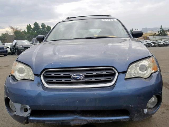 4S4BP61CX67319255 - 2006 SUBARU LEGACY OUT BLUE photo 9