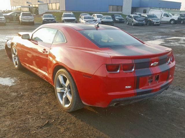 2G1FA1E34C9132505 - 2012 CHEVROLET CAMARO LS RED photo 3