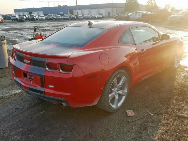 2G1FA1E34C9132505 - 2012 CHEVROLET CAMARO LS RED photo 4