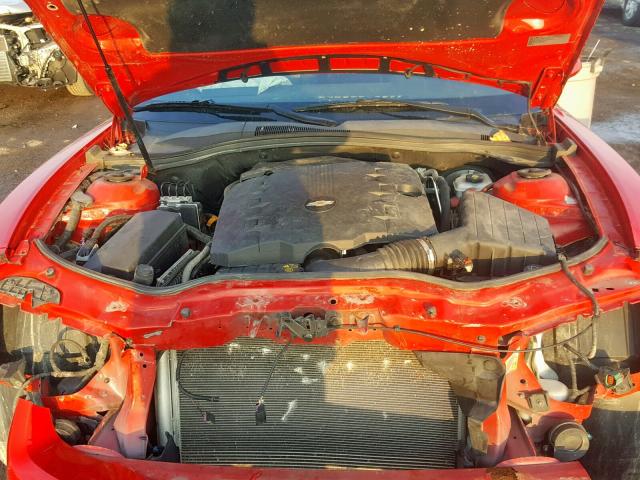 2G1FA1E34C9132505 - 2012 CHEVROLET CAMARO LS RED photo 7