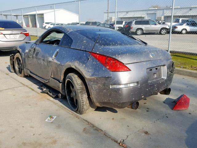 JN1BZ34D17M504141 - 2007 NISSAN 350Z COUPE GRAY photo 3