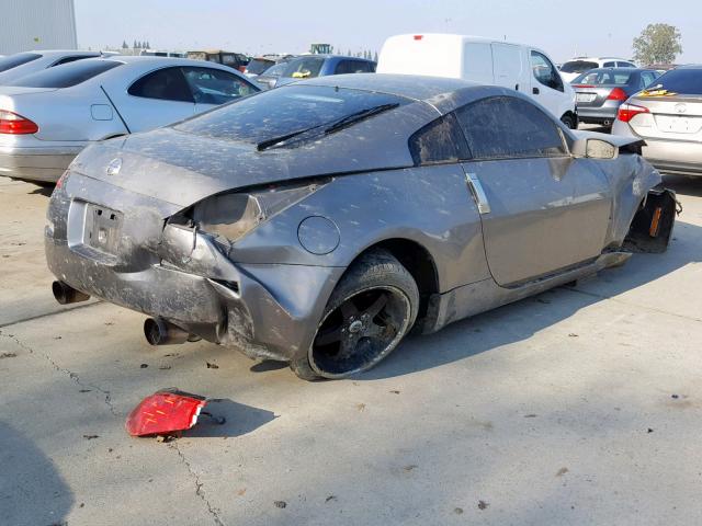 JN1BZ34D17M504141 - 2007 NISSAN 350Z COUPE GRAY photo 4