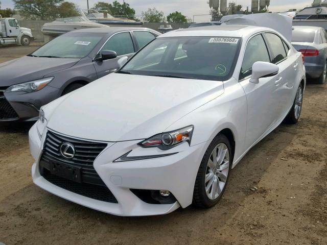 JTHBF1D27F5048100 - 2015 LEXUS IS 250 WHITE photo 2