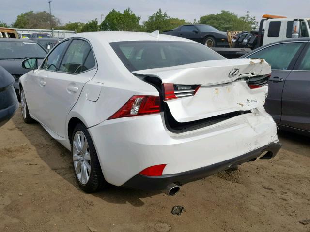 JTHBF1D27F5048100 - 2015 LEXUS IS 250 WHITE photo 3