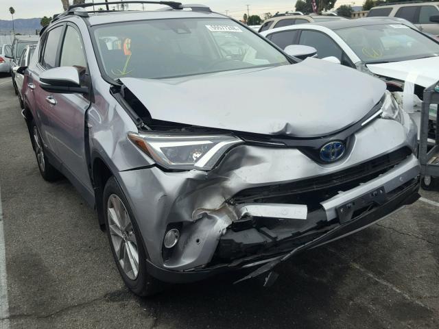 JTMDJREV4JD165826 - 2018 TOYOTA RAV4 HV LI SILVER photo 1