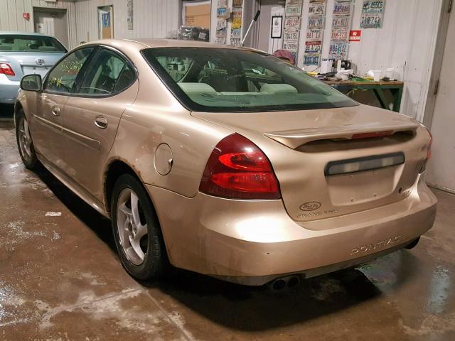 2G2WR524141226740 - 2004 PONTIAC GRAND PRIX GOLD photo 3
