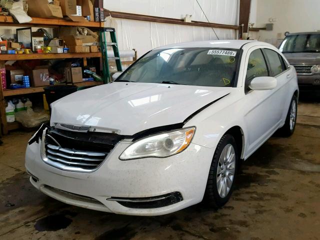 1C3CCBAB7DN512500 - 2013 CHRYSLER 200 LX WHITE photo 2