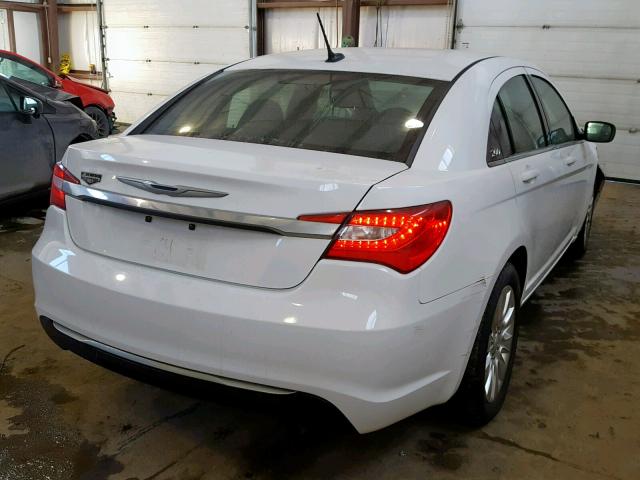 1C3CCBAB7DN512500 - 2013 CHRYSLER 200 LX WHITE photo 4