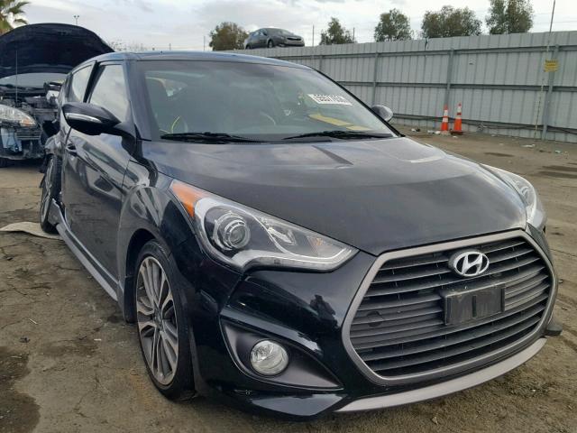 KMHTC6AE6GU294357 - 2016 HYUNDAI VELOSTER T BLACK photo 1