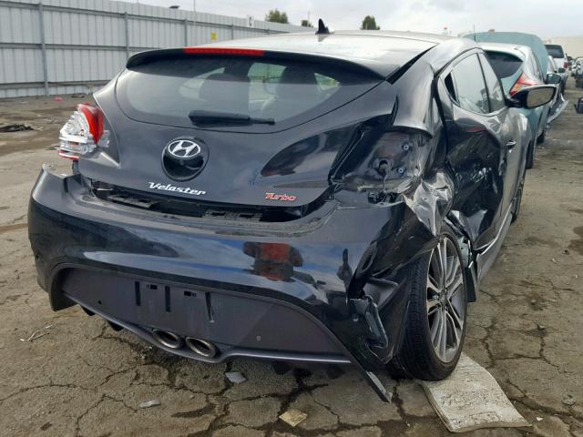 KMHTC6AE6GU294357 - 2016 HYUNDAI VELOSTER T BLACK photo 4