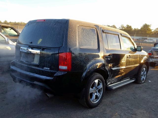 5FNYF4H75CB065328 - 2012 HONDA PILOT EXLN BLACK photo 4