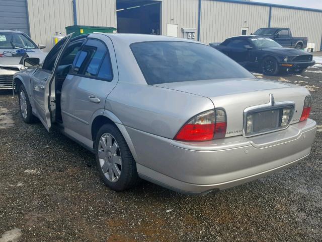 1LNHM87A24Y625118 - 2004 LINCOLN LS GRAY photo 3