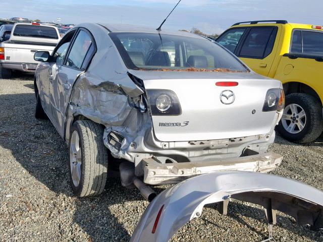 JM1BK324461540359 - 2006 MAZDA 3 S SILVER photo 3