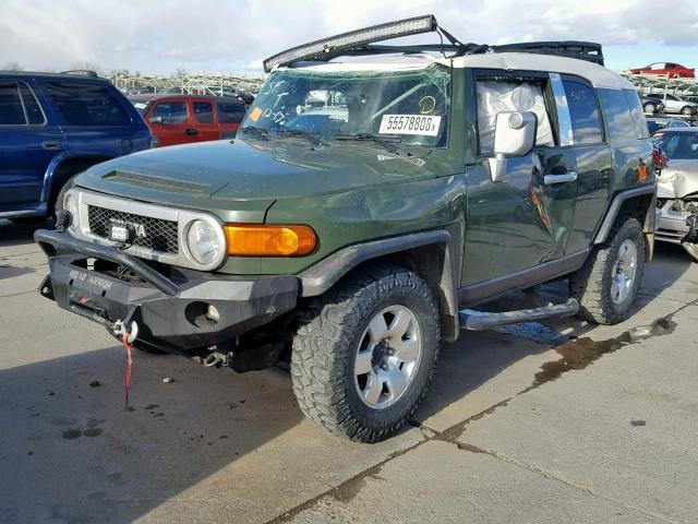 JTEBU4BF3EK207320 - 2014 TOYOTA FJ CRUISER GREEN photo 2