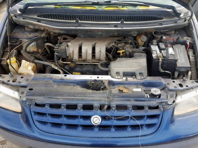 1C4GJ44G5YB654163 - 2000 CHRYSLER GRAND VOYA BLUE photo 7